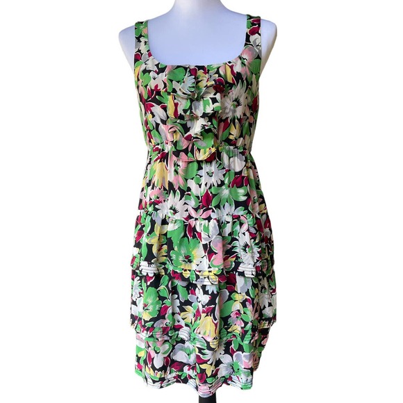 Moulinette Soeurs Dresses & Skirts - Moulinette Soeurs Dress Anthropologie Womens 6 Floral Silk Lined Flowy Romantic